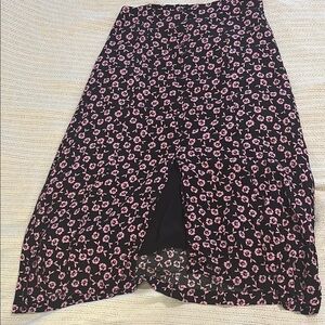 Lulu's White Midi Pencil Skirt with Slit for Casual Wear